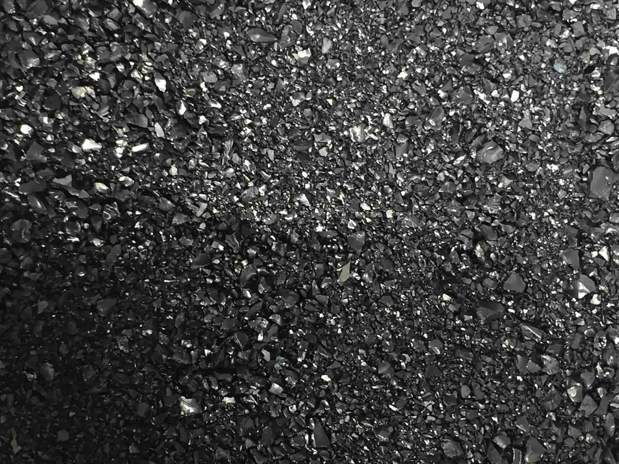 granular activated carbon close up